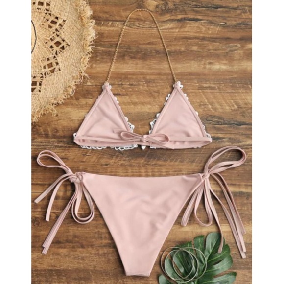 Rhinestone Crocheted Bikini - Picture 2 of 6